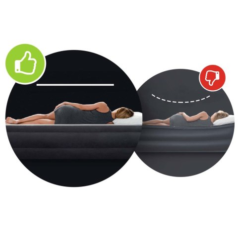 Materac dmuchany 203x152x25 cm z pompką tłokową INTEX 64103 Materac dmuchany 203x152x25 cm z pompką tłokową INTEX 64103