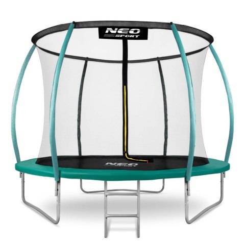 Trampolina ogrodowa 10ft/312cm z siatką, profilowanymi słupkami i drabinką Trampolina ogrodowa 10ft/312cm z siatką, profilowanymi słupkami i drabinką