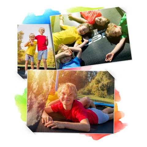 Trampolina ogrodowa 10ft/312cm z siatką, profilowanymi słupkami i drabinką Trampolina ogrodowa 10ft/312cm z siatką, profilowanymi słupkami i drabinką