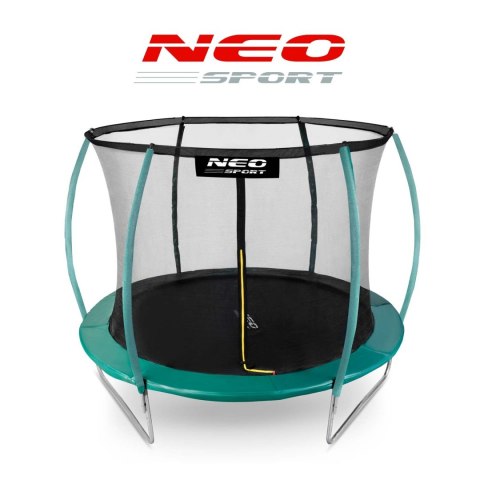 Trampolina ogrodowa 10ft/312cm z siatką, profilowanymi słupkami i drabinką Trampolina ogrodowa 10ft/312cm z siatką, profilowanymi słupkami i drabinką