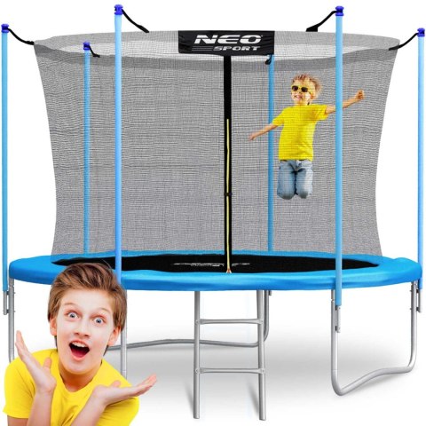 Trampolina ogrodowa 10ft/312cm z siatką wewnętrzną i drabinką Trampolina ogrodowa 10ft/312cm z siatką wewnętrzną i drabinką