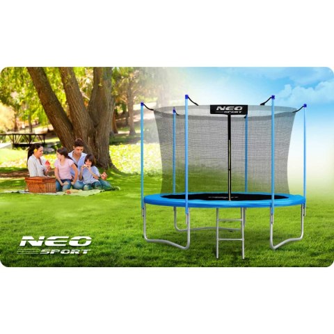 Trampolina ogrodowa 10ft/312cm z siatką wewnętrzną i drabinką Trampolina ogrodowa 10ft/312cm z siatką wewnętrzną i drabinką
