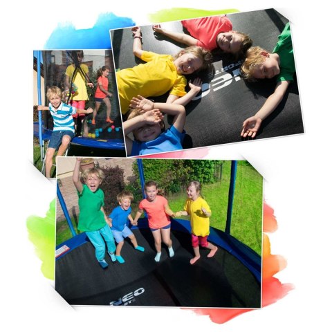 Trampolina ogrodowa 10ft/312cm z siatką wewnętrzną i drabinką Trampolina ogrodowa 10ft/312cm z siatką wewnętrzną i drabinką