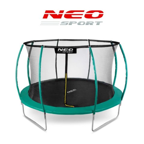 Trampolina ogrodowa 12ft/374cm z siatką, profilowanymi słupkami i drabinką Neo-Sport Trampolina ogrodowa 12ft/374cm z siatką, profilowanymi słupkami i drabinką Neo-Sport