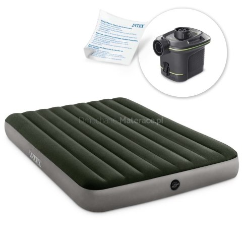 Materac dmuchany 203x152x25 cm z pompką elektryczną INTEX 64779 Materac dmuchany 203x152x25 cm z pompką elektryczną INTEX 64779