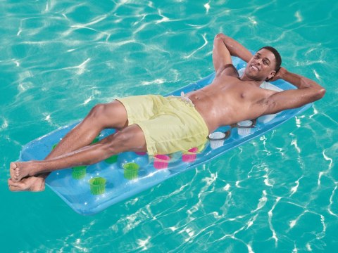 Materac plażowy z okienkiem 188 x 71 cm Bestway 43040 różowy Materac plażowy z okienkiem 188 x 71 cm Bestway 43040 różowy