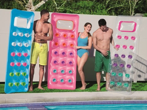 Materac plażowy z okienkiem 188 x 71 cm Bestway 43040 różowy Materac plażowy z okienkiem 188 x 71 cm Bestway 43040 różowy