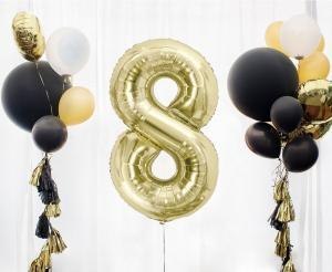 Balon foliowy B&C, cyfra 8, szampańska, 85 cm AA CH-B8H8 Balon foliowy B&C, cyfra 8, szampańska, 85 cm AA CH-B8H8