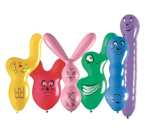 Balony pastelowe KSZTAŁTY 50 szt. GPFMIX/50 Balony pastelowe KSZTAŁTY 50 szt. GPFMIX/50