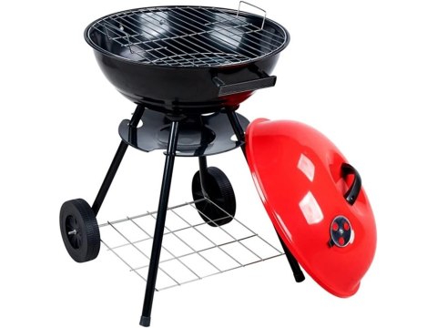 Grill węglowy brykietowy ogrodowy kółka pokrywa okrągły zamykany przenośny Grill węglowy brykietowy ogrodowy kółka pokrywa okrągły zamykany przenośny