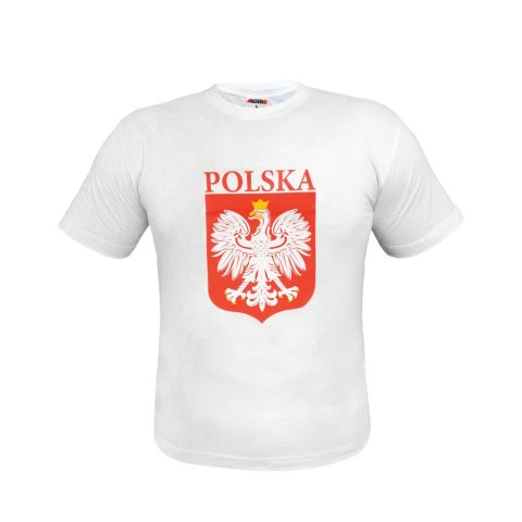 Koszulka z nadrukiem "Biało-Czerwoni" biała - rozmiar M Koszulka z nadrukiem "Biało-Czerwoni" biała - rozmiar M