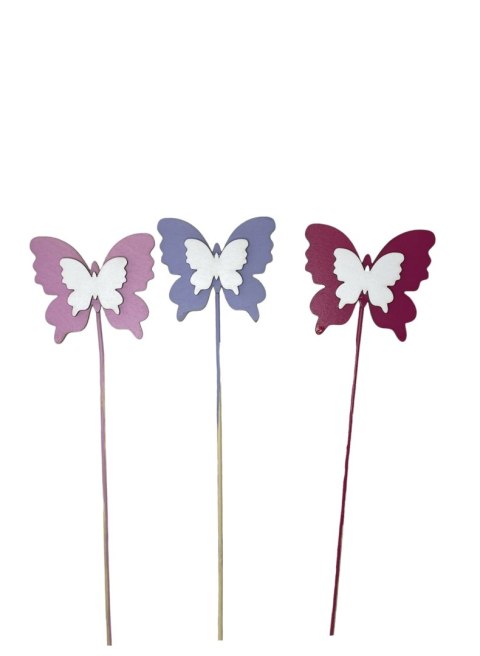 Pik 3szt. MOTYL RÓŻOWY / NIEBIESKI / FIOLETOWY Pik 3szt. MOTYL RÓŻOWY / NIEBIESKI / FIOLETOWY