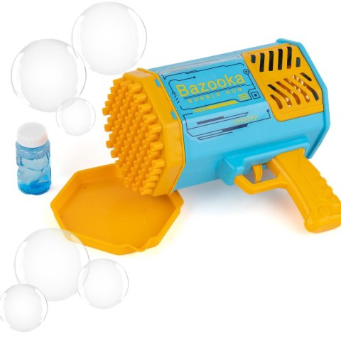 Pistolet automat do baniek bazooka na bańki bubble niebieska 963-13A Pistolet automat do baniek bazooka na bańki bubble niebieska 963-13A