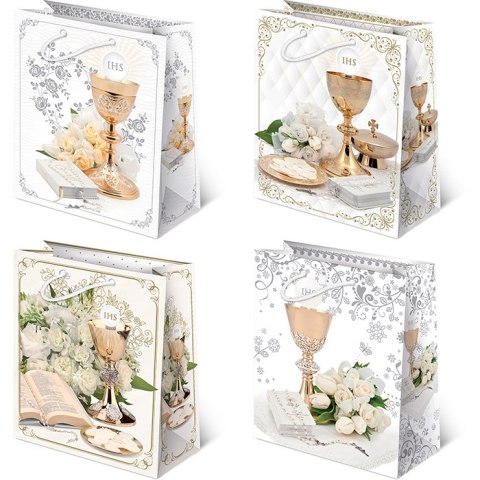 Torebki ozdobne 10szt. XL set K5 Komunia Kielichy 30 x 36,5 x 13 cm Torebki ozdobne 10szt. XL set K5 Komunia Kielichy 30 x 36,5 x 13 cm
