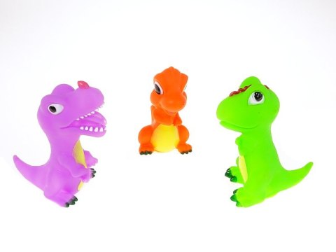 Zestaw 3 gumowych dinozaurów 9,5cm Zestaw 3 gumowych dinozaurów 9,5cm