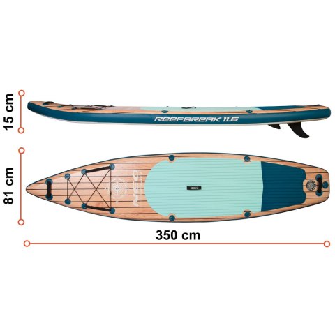 Deska SUP Reefbreak 350 x 81 x 15 cm Neo-Sport 170304 Deska SUP Reefbreak 350 x 81 x 15 cm Neo-Sport 170304