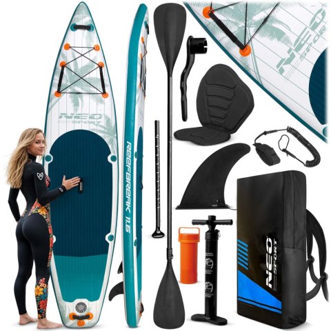 Deska SUP Reefbreak 350 x 81 x 15 cm Neo-Sport 170305 Deska SUP Reefbreak 350 x 81 x 15 cm Neo-Sport 170305