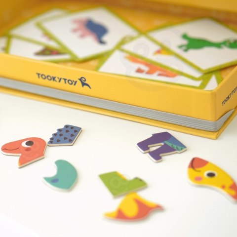 TOOKY TOY Układanka Magnetyczna Dinozaury Puzzle TOOKY TOY Układanka Magnetyczna Dinozaury Puzzle