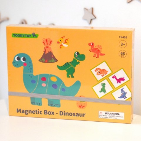 TOOKY TOY Układanka Magnetyczna Dinozaury Puzzle TOOKY TOY Układanka Magnetyczna Dinozaury Puzzle