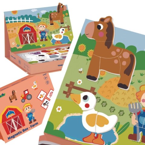 TOOKY TOY Układanka Magnetyczna Farma Puzzle TOOKY TOY Układanka Magnetyczna Farma Puzzle