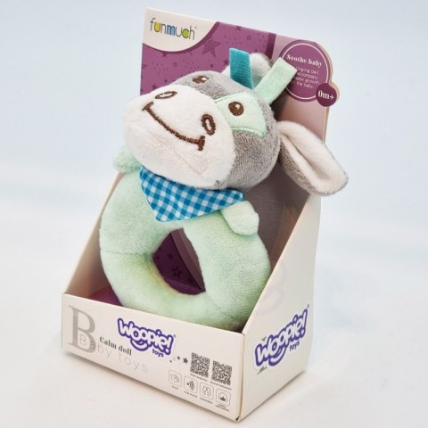 WOOPIE BABY Grzechotka Pluszak Przytulanka dla Niemowląt Osiołek WOOPIE BABY Grzechotka Pluszak Przytulanka dla Niemowląt Osiołek