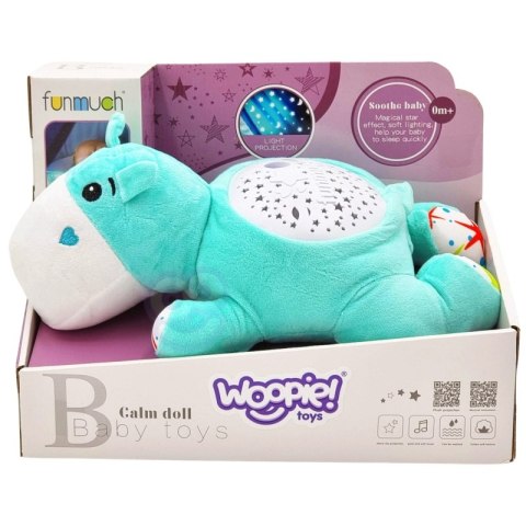 WOOPIE BABY Przytulanka Projektor 2w1 Usypiacz Hipopotam WOOPIE BABY Przytulanka Projektor 2w1 Usypiacz Hipopotam