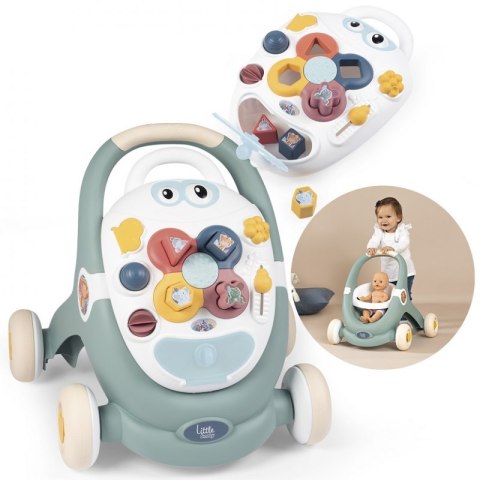 SMOBY Little Chodzik 3w1 Pchacz Interaktywny Wózek SMOBY Little Chodzik 3w1 Pchacz Interaktywny Wózek