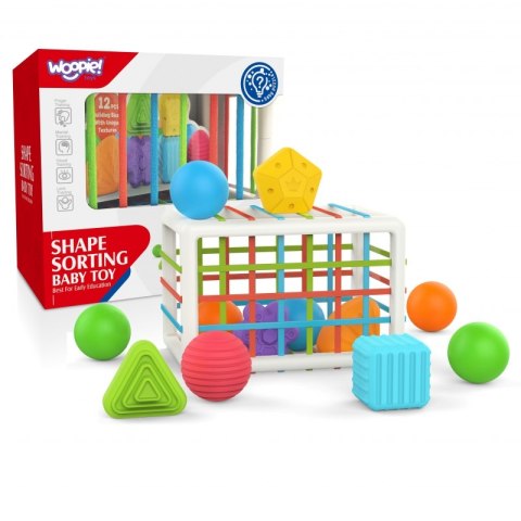 WOOPIE BABY Elastyczna Kostka Sensoryczna Sorter dla Dzieci Kolorowe Kształty 13 el. WOOPIE BABY Elastyczna Kostka Sensoryczna Sorter dla Dzieci Kolorowe Kształty 13 el.