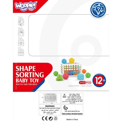 WOOPIE BABY Elastyczna Kostka Sensoryczna Sorter dla Dzieci Kolorowe Kształty 13 el. WOOPIE BABY Elastyczna Kostka Sensoryczna Sorter dla Dzieci Kolorowe Kształty 13 el.