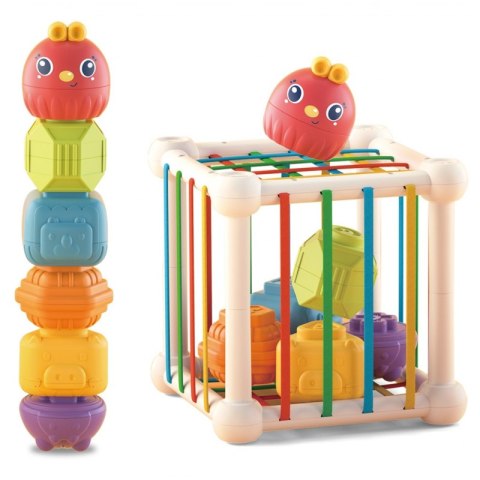 WOOPIE BABY Elastyczna Kostka Sensoryczna Sorter dla Dzieci Zwierzątka + Grzechotka 7 el. WOOPIE BABY Elastyczna Kostka Sensoryczna Sorter dla Dzieci Zwierzątka + Grzechotka 7 el.
