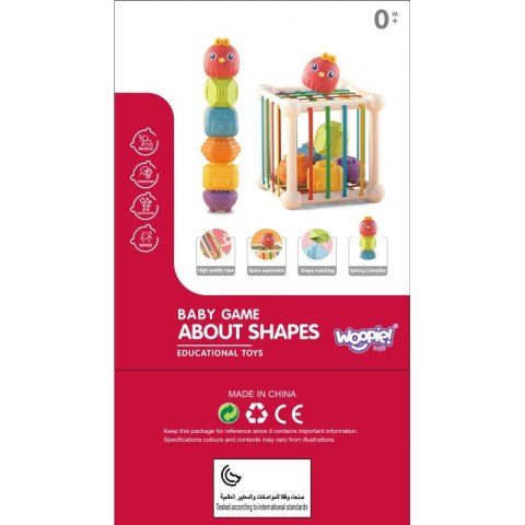 WOOPIE BABY Elastyczna Kostka Sensoryczna Sorter dla Dzieci Zwierzątka + Grzechotka 7 el. WOOPIE BABY Elastyczna Kostka Sensoryczna Sorter dla Dzieci Zwierzątka + Grzechotka 7 el.