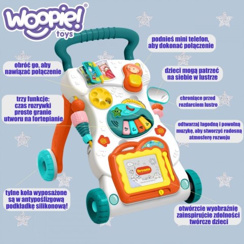 WOOPIE BABY Grający Chodzik z Znikopisem WOOPIE BABY Grający Chodzik z Znikopisem