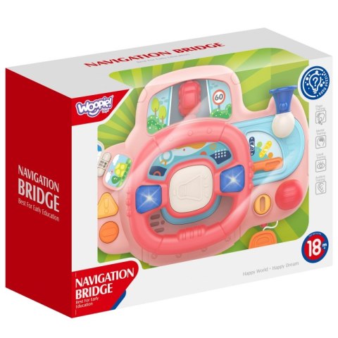 WOOPIE BABY Kierownica Samochodowa Interaktywna z Swiatłami Dźwiękiem WOOPIE BABY Kierownica Samochodowa Interaktywna z Swiatłami Dźwiękiem