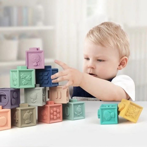 WOOPIE BABY Klocki Sensoryczne Układanka do Ściskania Dźwięk Nauka Liczenia 23 el. WOOPIE BABY Klocki Sensoryczne Układanka do Ściskania Dźwięk Nauka Liczenia 23 el.