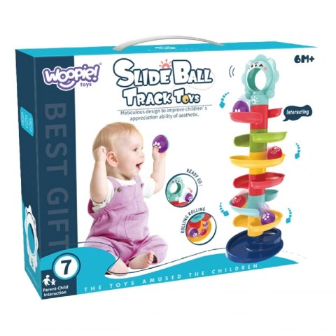 WOOPIE BABY Kulodrom Tor Kulkowy Zestaw Spirala + 2 Kulki WOOPIE BABY Kulodrom Tor Kulkowy Zestaw Spirala + 2 Kulki