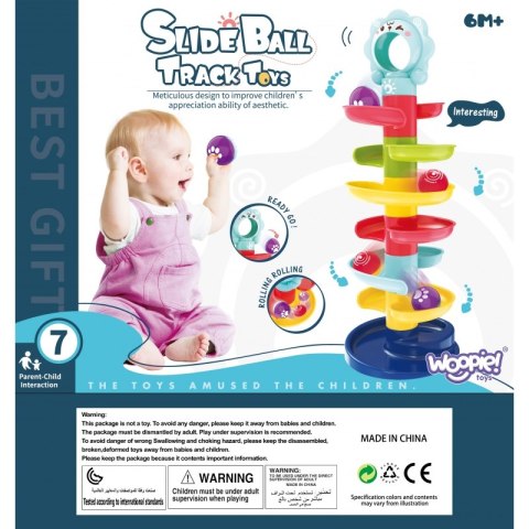 WOOPIE BABY Kulodrom Tor Kulkowy Zestaw Spirala + 2 Kulki WOOPIE BABY Kulodrom Tor Kulkowy Zestaw Spirala + 2 Kulki