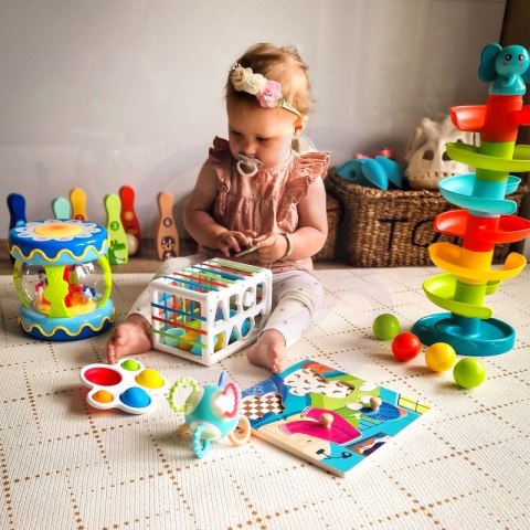 WOOPIE BABY Kulodrom Tor Kulkowy Zestaw Spirala + 3 Kulki WOOPIE BABY Kulodrom Tor Kulkowy Zestaw Spirala + 3 Kulki