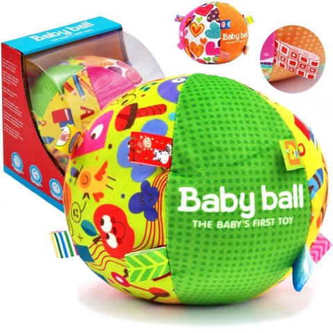 WOOPIE BABY Miękka Sensoryczna Piłka Pani Metka z Wszywkami dla Malucha + Dźwięk WOOPIE BABY Miękka Sensoryczna Piłka Pani Metka z Wszywkami dla Malucha + Dźwięk