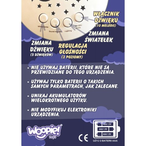 WOOPIE BABY Przytulanka Usypiacz Projektor 2w1 Miś - 10 Kołysanek WOOPIE BABY Przytulanka Usypiacz Projektor 2w1 Miś - 10 Kołysanek
