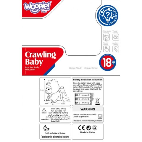 WOOPIE BABY Raczkujący Bobas Zabawka z Melodiami Świecąca WOOPIE BABY Raczkujący Bobas Zabawka z Melodiami Świecąca