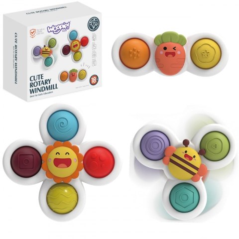 WOOPIE BABY Spiner Zabawka Sensoryczna Edukacyjna 3w1 WOOPIE BABY Spiner Zabawka Sensoryczna Edukacyjna 3w1