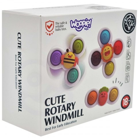WOOPIE BABY Spiner Zabawka Sensoryczna Edukacyjna 3w1 WOOPIE BABY Spiner Zabawka Sensoryczna Edukacyjna 3w1