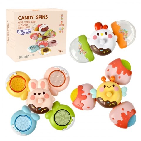 WOOPIE BABY Spinner Zabawka Sensoryczna Pszczoła Kurczak Królik Wymienne 3 szt. WOOPIE BABY Spinner Zabawka Sensoryczna Pszczoła Kurczak Królik Wymienne 3 szt.