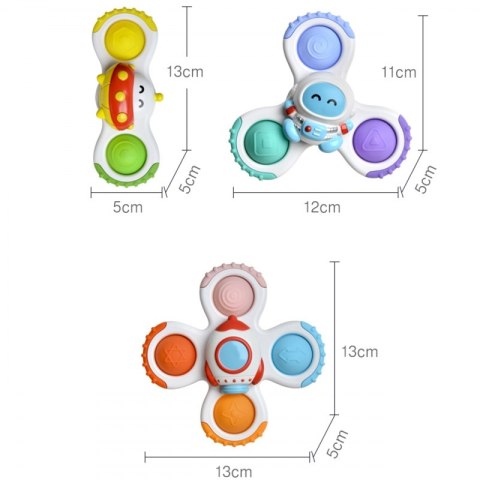 WOOPIE BABY Spinner Zabawka Sensoryczna Rakieta Kosmita Ufo 3 szt. WOOPIE BABY Spinner Zabawka Sensoryczna Rakieta Kosmita Ufo 3 szt.
