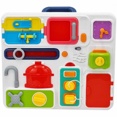 WOOPIE BABY Tablica Manipulacyjna Kuchnia Zegar z Efektami Dźwiękowymi i Świetlnymi Montessori WOOPIE BABY Tablica Manipulacyjna Kuchnia Zegar z Efektami Dźwiękowymi i Świetlnymi Montessori