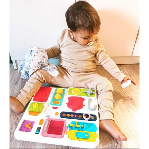 WOOPIE BABY Tablica Manipulacyjna Kuchnia Zegar z Efektami Dźwiękowymi i Świetlnymi Montessori WOOPIE BABY Tablica Manipulacyjna Kuchnia Zegar z Efektami Dźwiękowymi i Świetlnymi Montessori