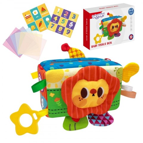 WOOPIE BABY Zabawka Edukacyjna Sensoryczna Pani Metka Pudełeczko Chusteczek WOOPIE BABY Zabawka Edukacyjna Sensoryczna Pani Metka Pudełeczko Chusteczek