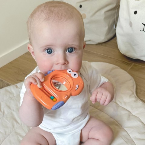 WOOPIE BABY Zabawka Sensoryczna Gryzak Lusterko Dino WOOPIE BABY Zabawka Sensoryczna Gryzak Lusterko Dino