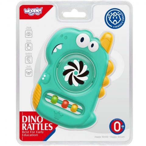 WOOPIE BABY Zabawka Sensoryczna Gryzak Lusterko Dino WOOPIE BABY Zabawka Sensoryczna Gryzak Lusterko Dino