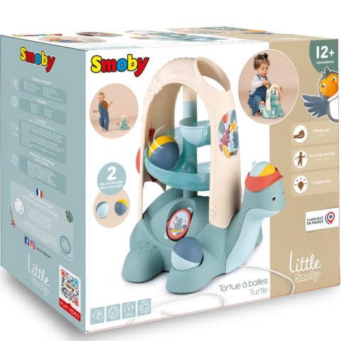 SMOBY LITTLE Żółw do Ciągnięcia ze Zjeżdżalnią dla Piłeczek 12m+ SMOBY LITTLE Żółw do Ciągnięcia ze Zjeżdżalnią dla Piłeczek 12m+